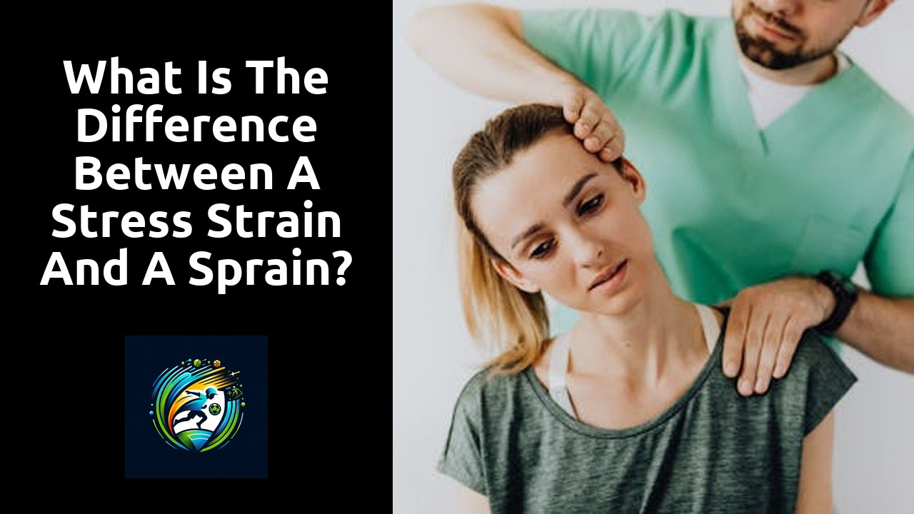 What is the difference between a stress strain and a sprain?
